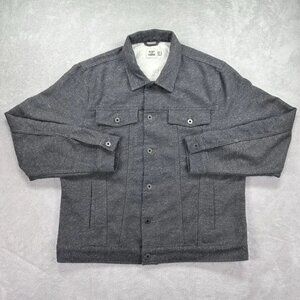 Flint and Tinder Donegal Trucker Jacket Mens XXL Charcoal Wool Blend Huckberry